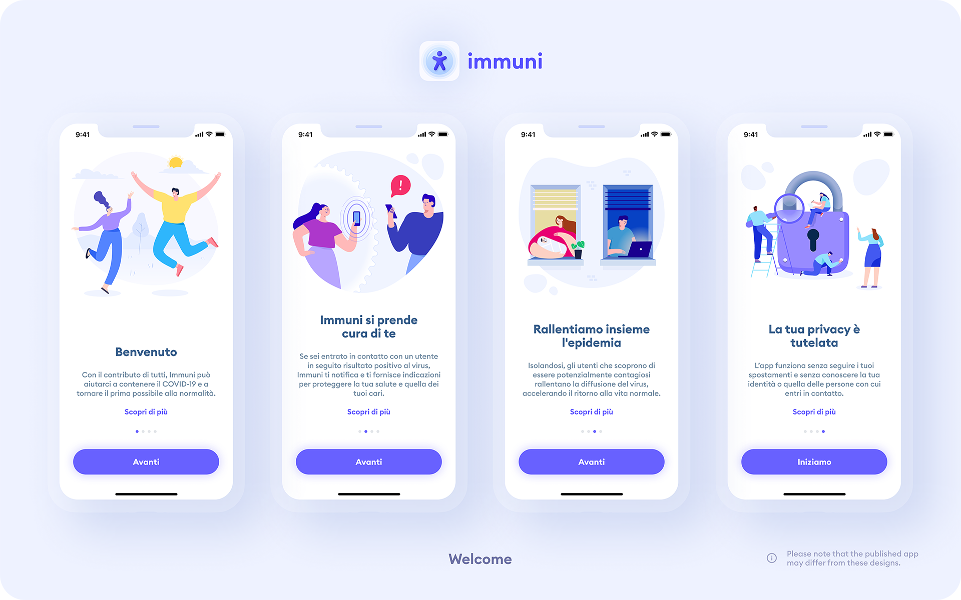 Immuni - Welcome