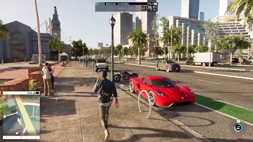 Un'immagine da Watch Dogs 2, dove potrete camminare per le strade di San Francisco.