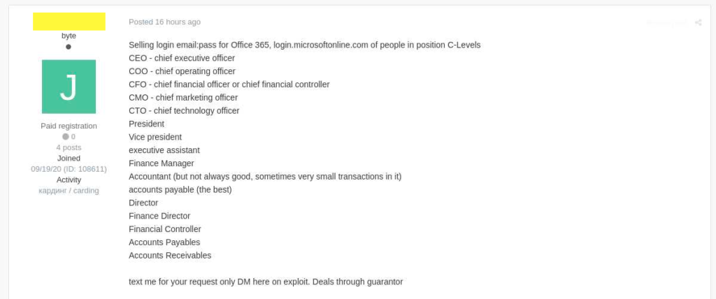 dark web credenziali