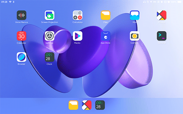 JingOS, la distro Linux per tablet ispirata a iPadOS. Credit: HDBlog