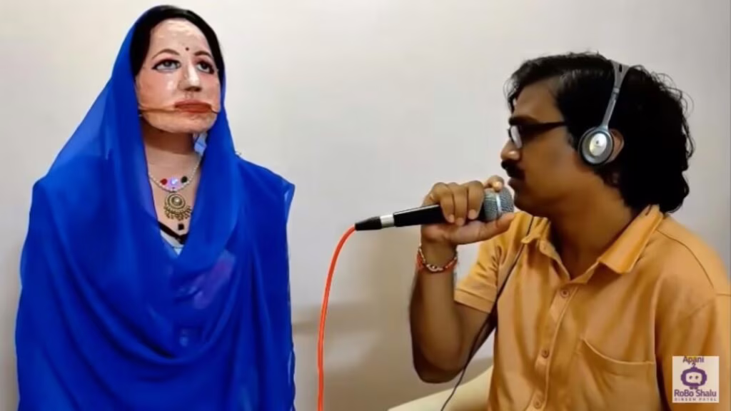 Shalu, il robot umanoide fatto con materiali di scarto. Fonte: Storypick