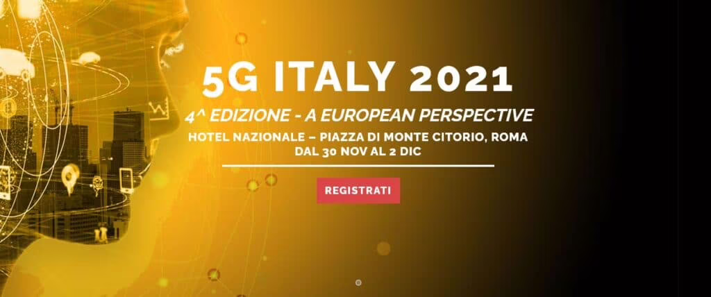 La conferenza 5G Italy potrà essere seguita sia online che in presenza.