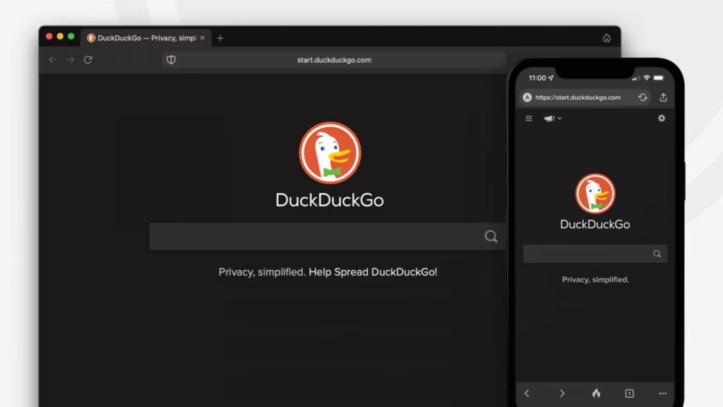 DuckDuckGo ha sviluppato il proprio browser, sfidando Chrome. Fonte: DuckDuckGo