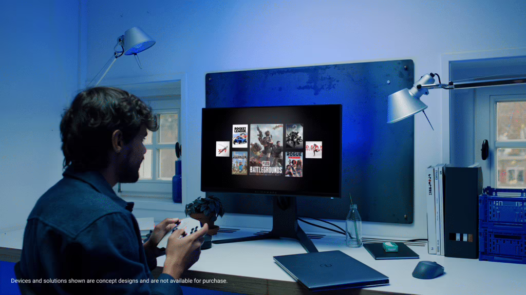 Concept Nyx permette di accedere a ogni gioco su qualsiasi piattaforma. Fonte: Dell