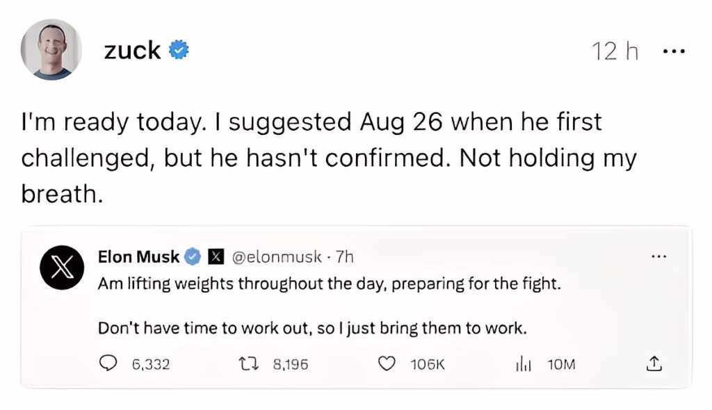 Musk vs Zuckerberg