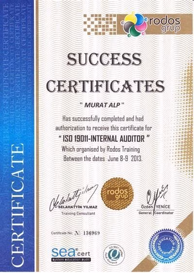 ALP ilaçlama dezenfekte gorseli ISO 19011 INTERNAL AUDITOR