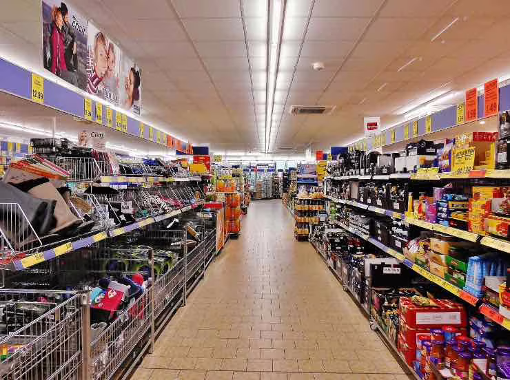 Corridoio di un super mercato