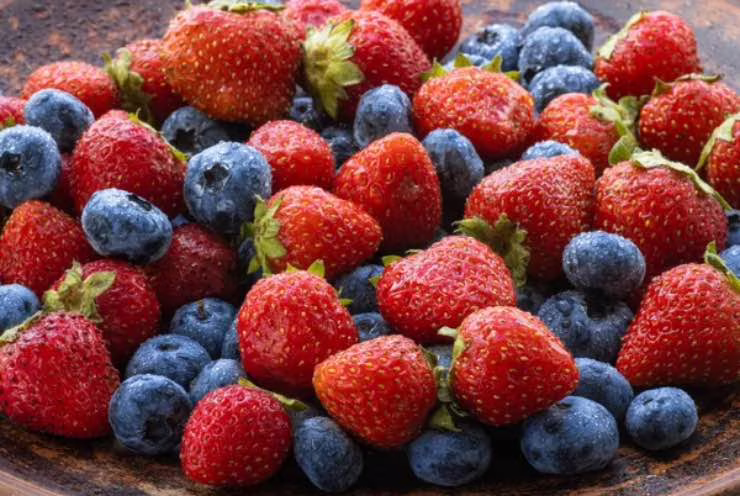 Mirtilli e fragole