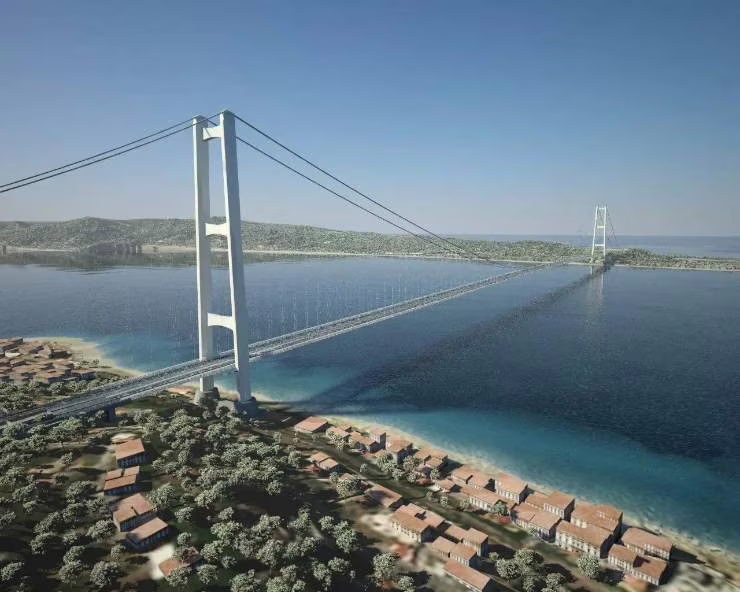Rendering del Ponte sullo Stretto di Messina