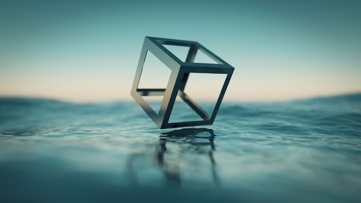 Cubo su acqua