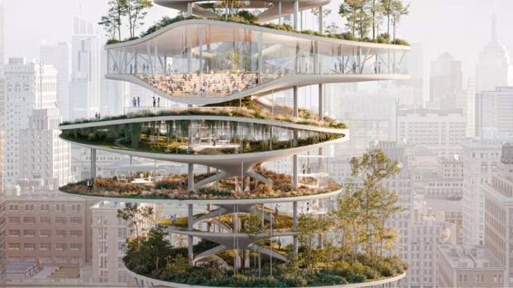 Illustrazione di Eden Tower (Neri Oxman)
