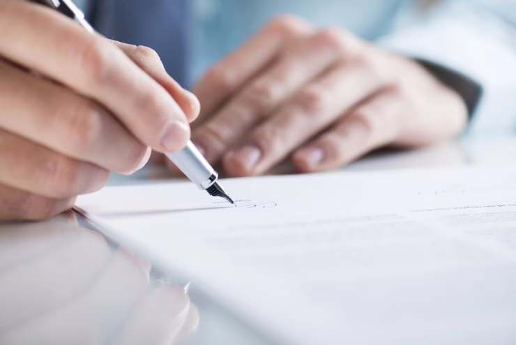 Firma di un contratto
