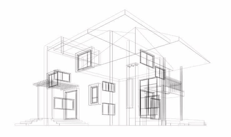 planimetria architettonica di una casa