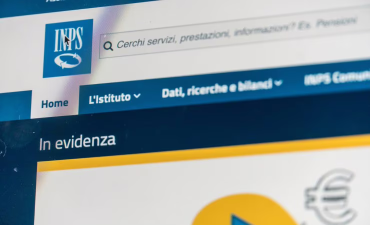 homepage dell'INPS