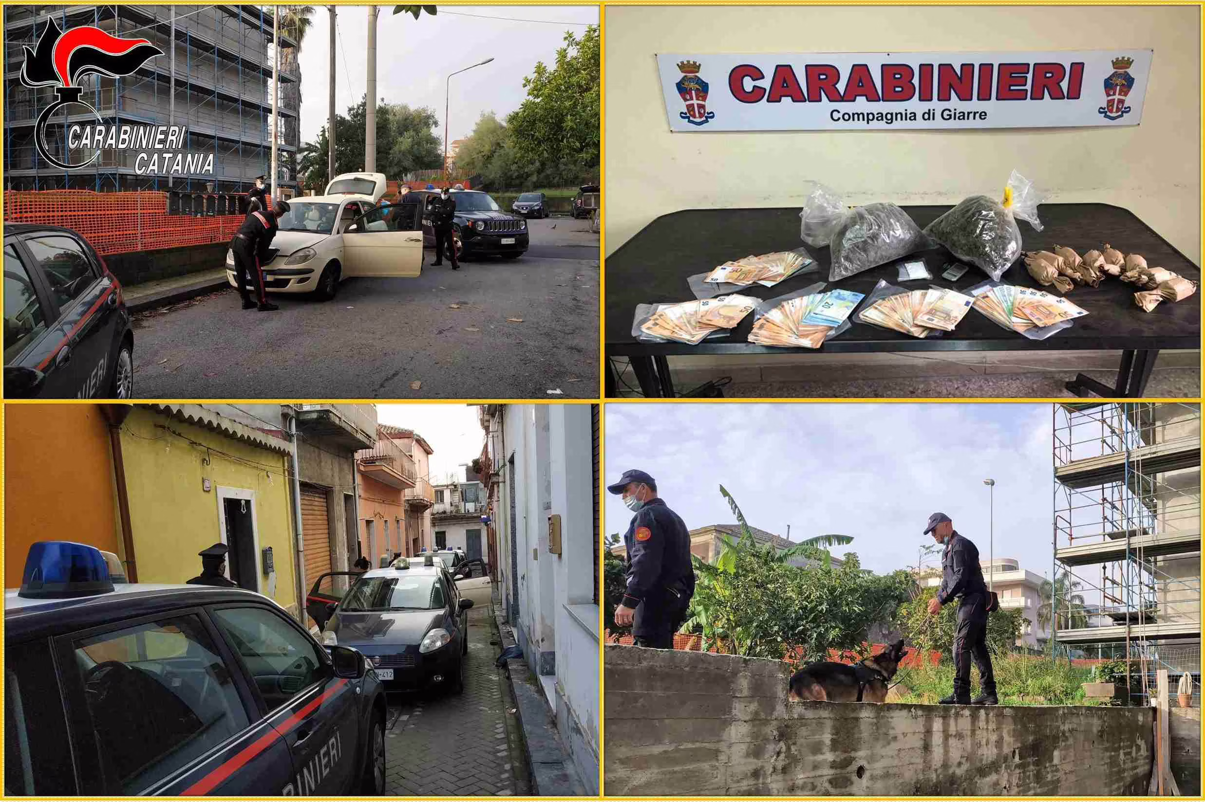 Giarre: Vasto servizio anticrimine coordinato: un arresto e due denunce