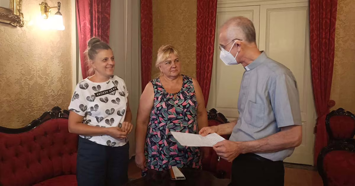 Donne ucraine fuggite dalla guerra, “grazie mons. Raspanti”