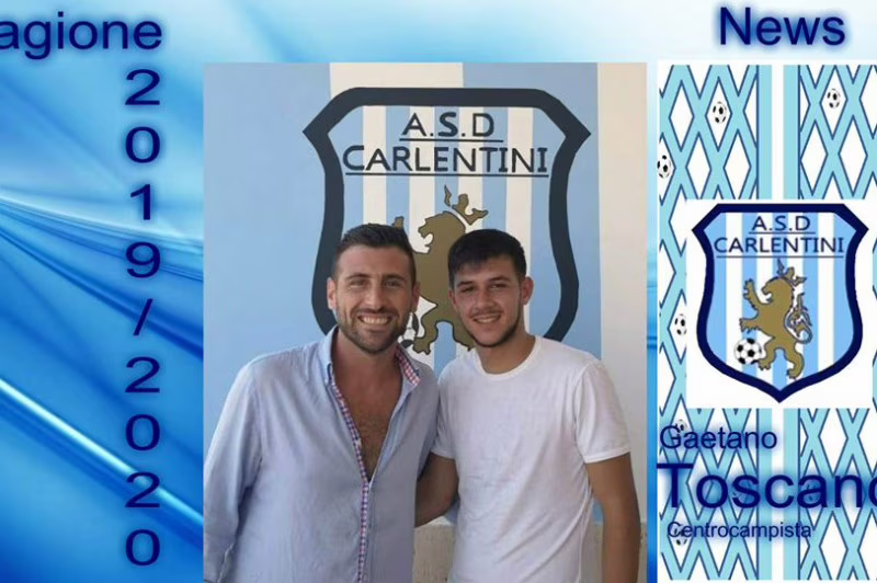 UFFICIALE-Carlentini: ingaggiato Toscano