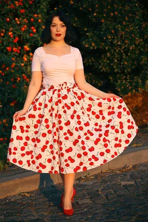 cherry skirt