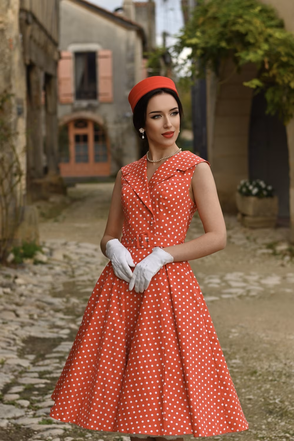 polka dot dress