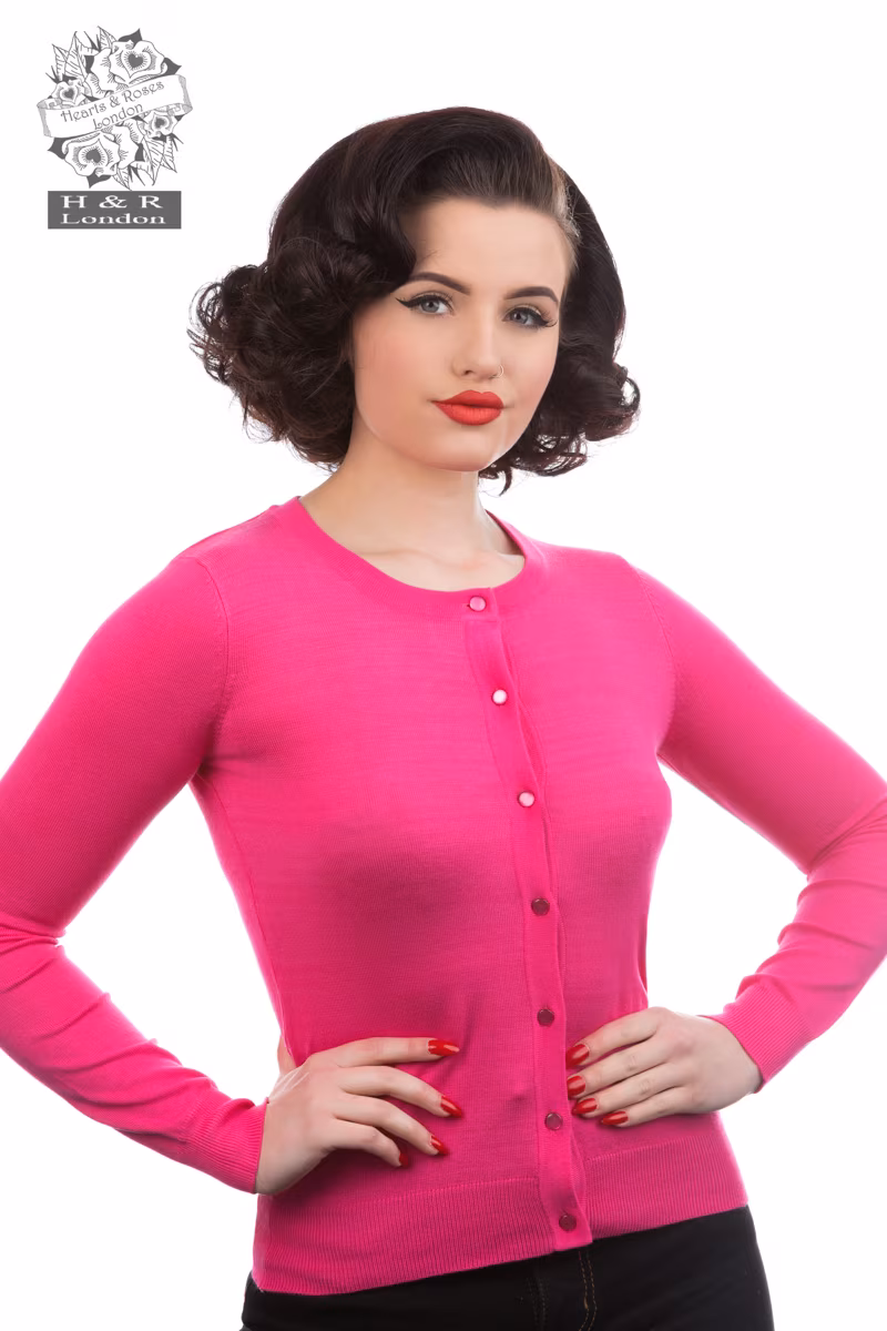Fuchsia Pink Cardigan