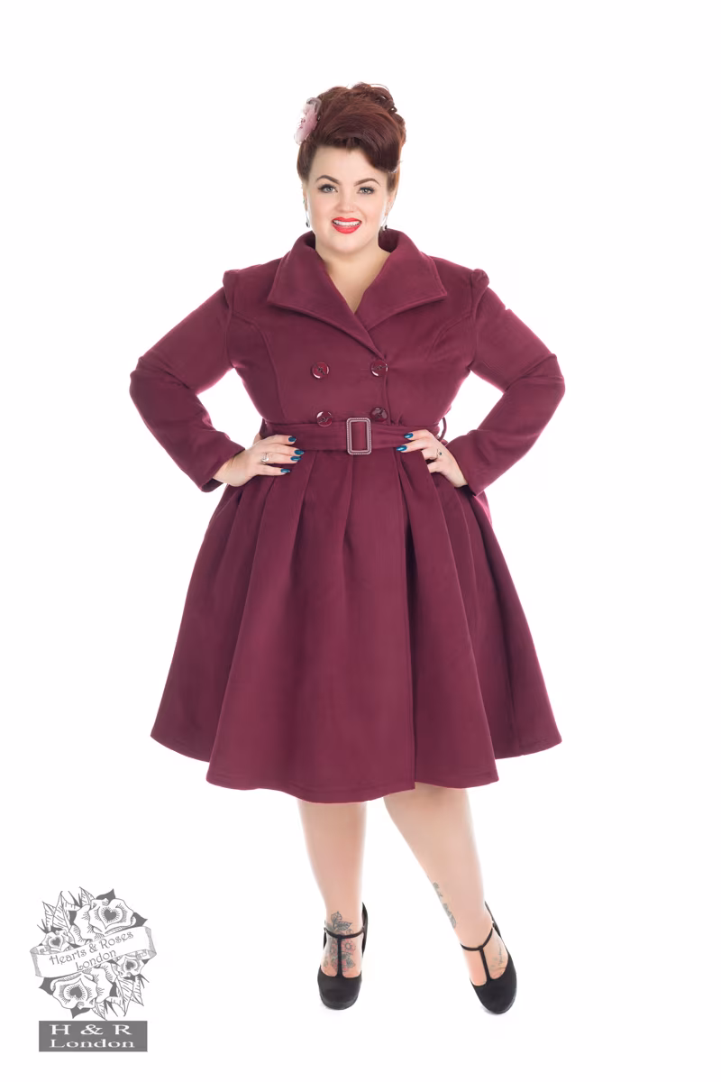 Wine Vintage Swing Coat