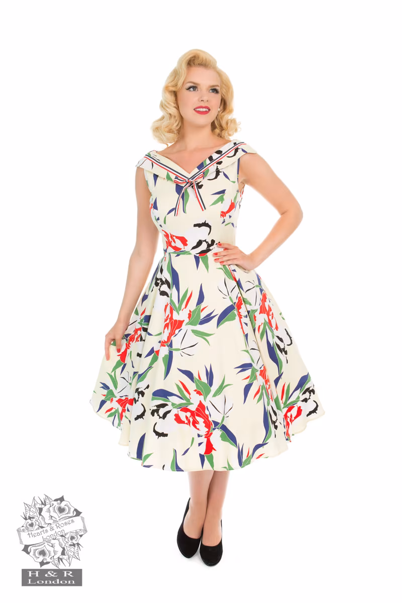 Heaps of Leaves Sailor Dress