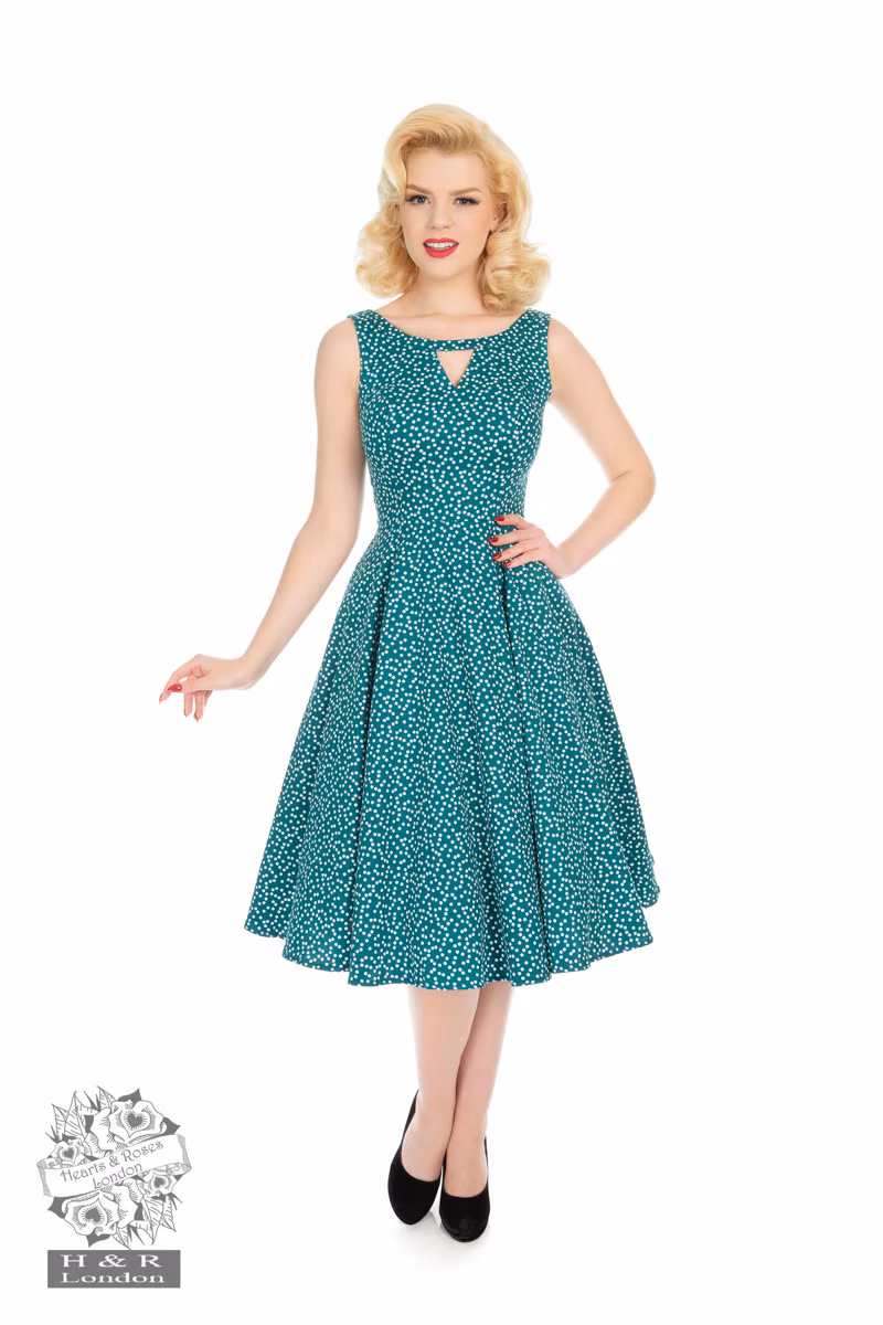 La Rosa Dotty Swing Dress