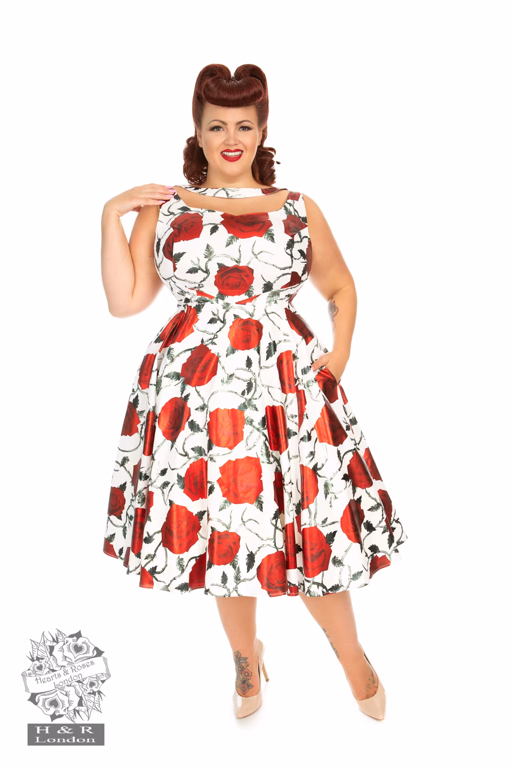 Athena Metallic Swing Dress