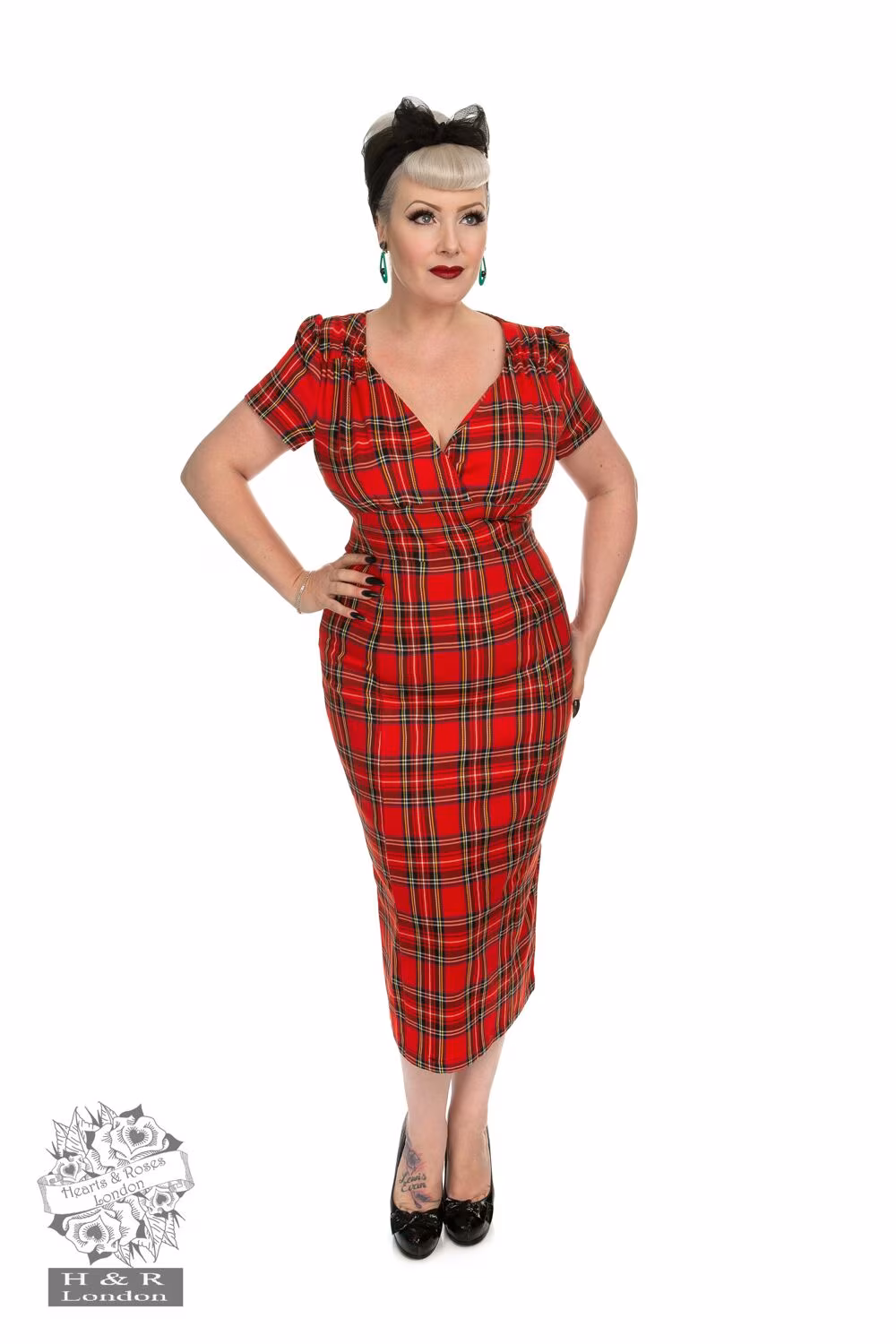 Highland Wiggle Dress In Red