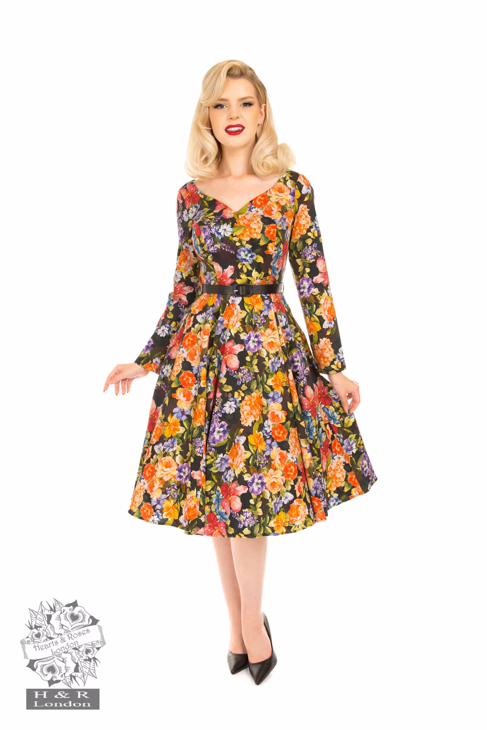 Sarah Floral Swing Dress