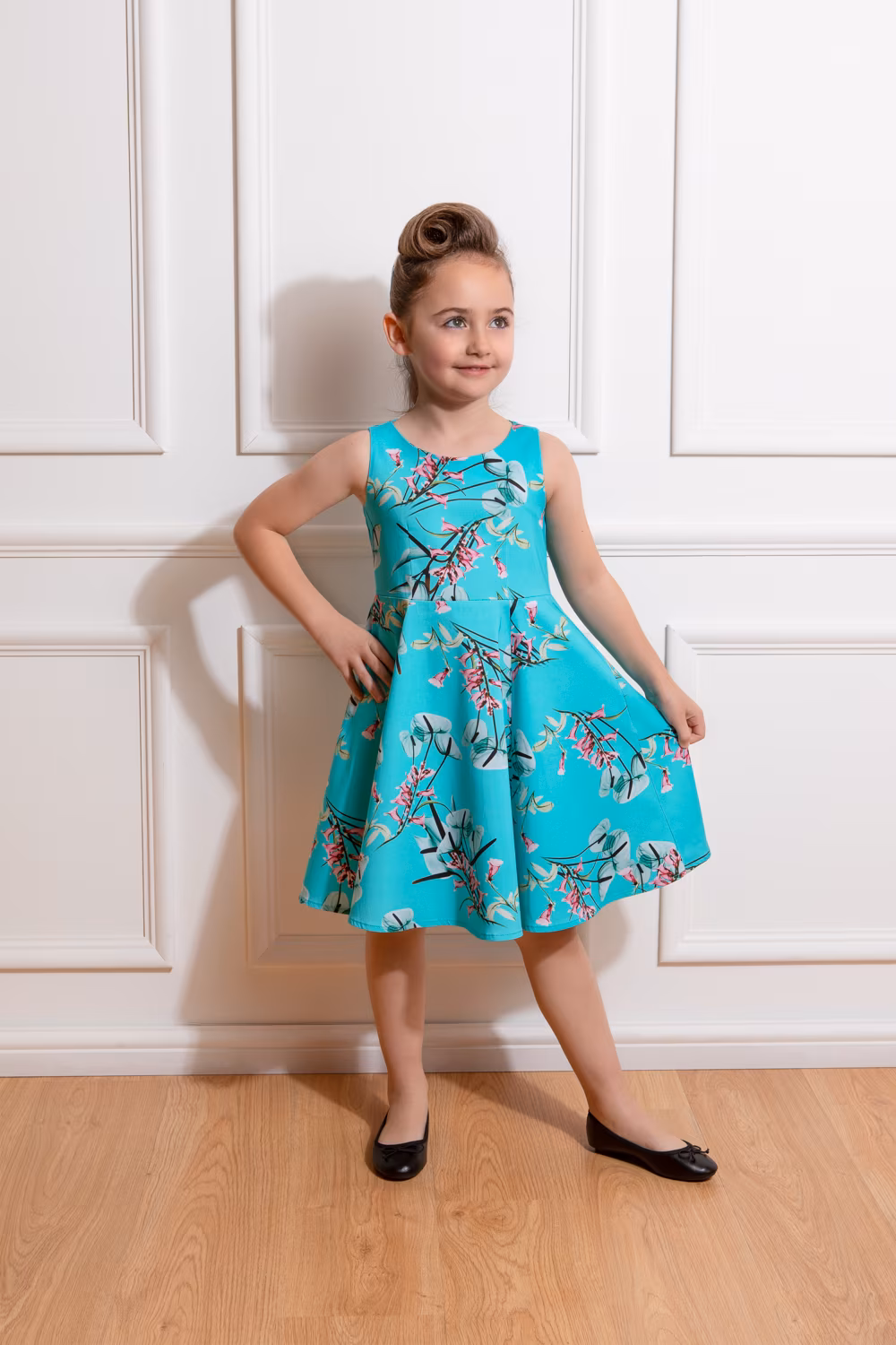 Girls Sandra Floral Swing Dress