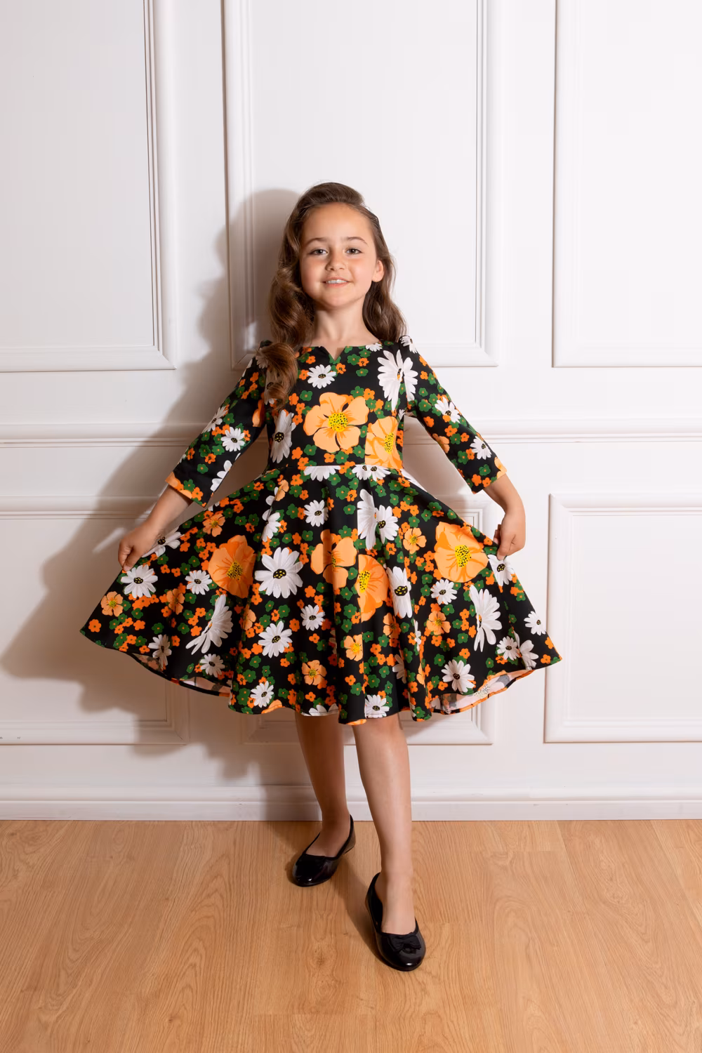 Tessa Floral Swing Dress in Kids