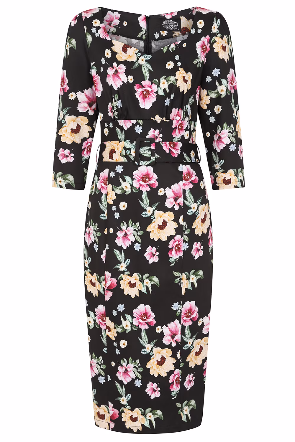 Emily Floral Wiggle Dress