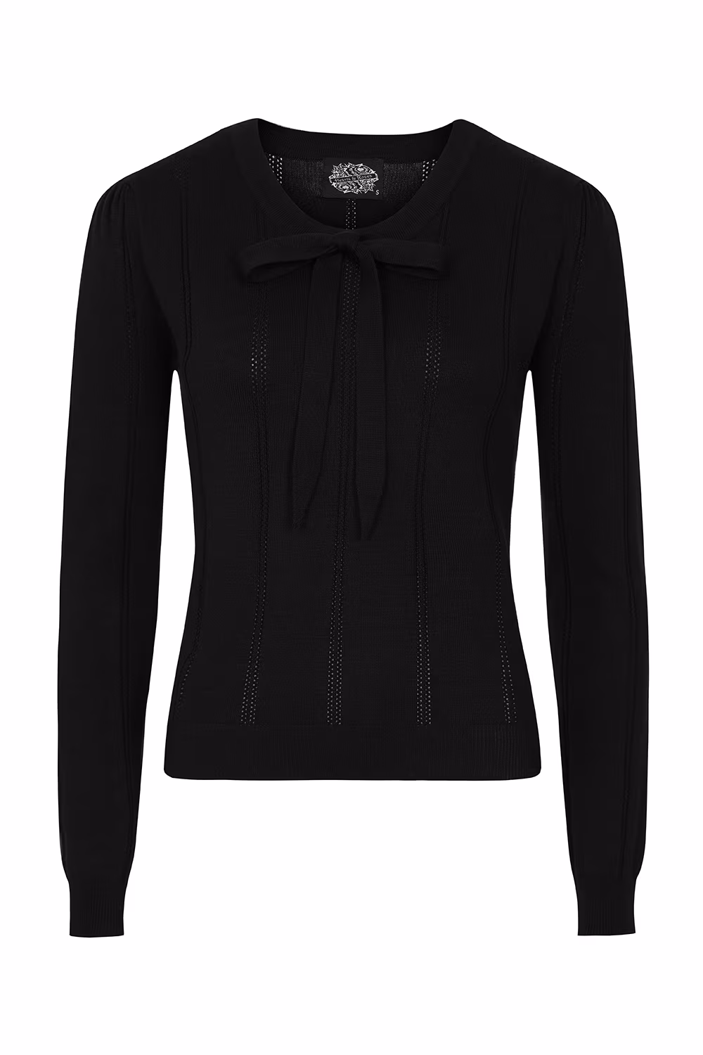 Shelly Knitted Top In Black