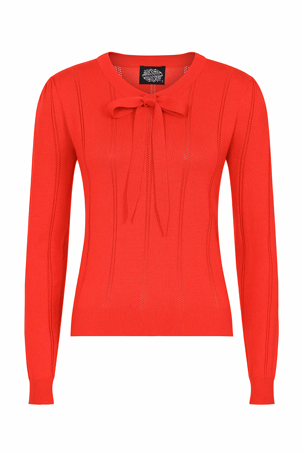 Shelly Knitted Top In Red