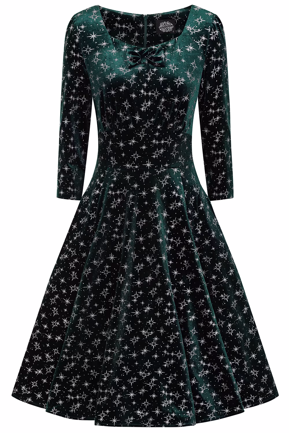 Paris Sparkle Swing Dress in Green