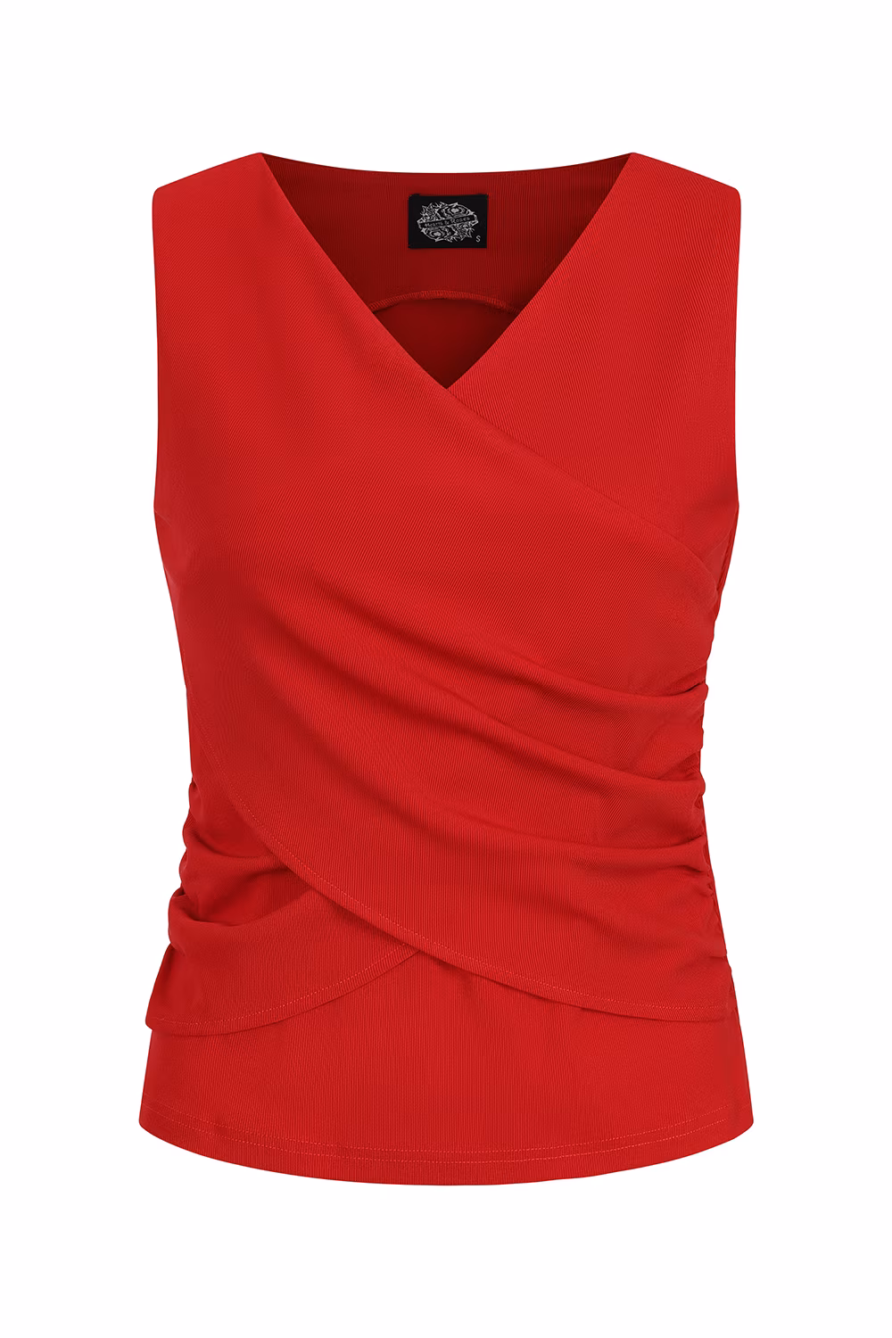 Maddison Red Ribbed Top