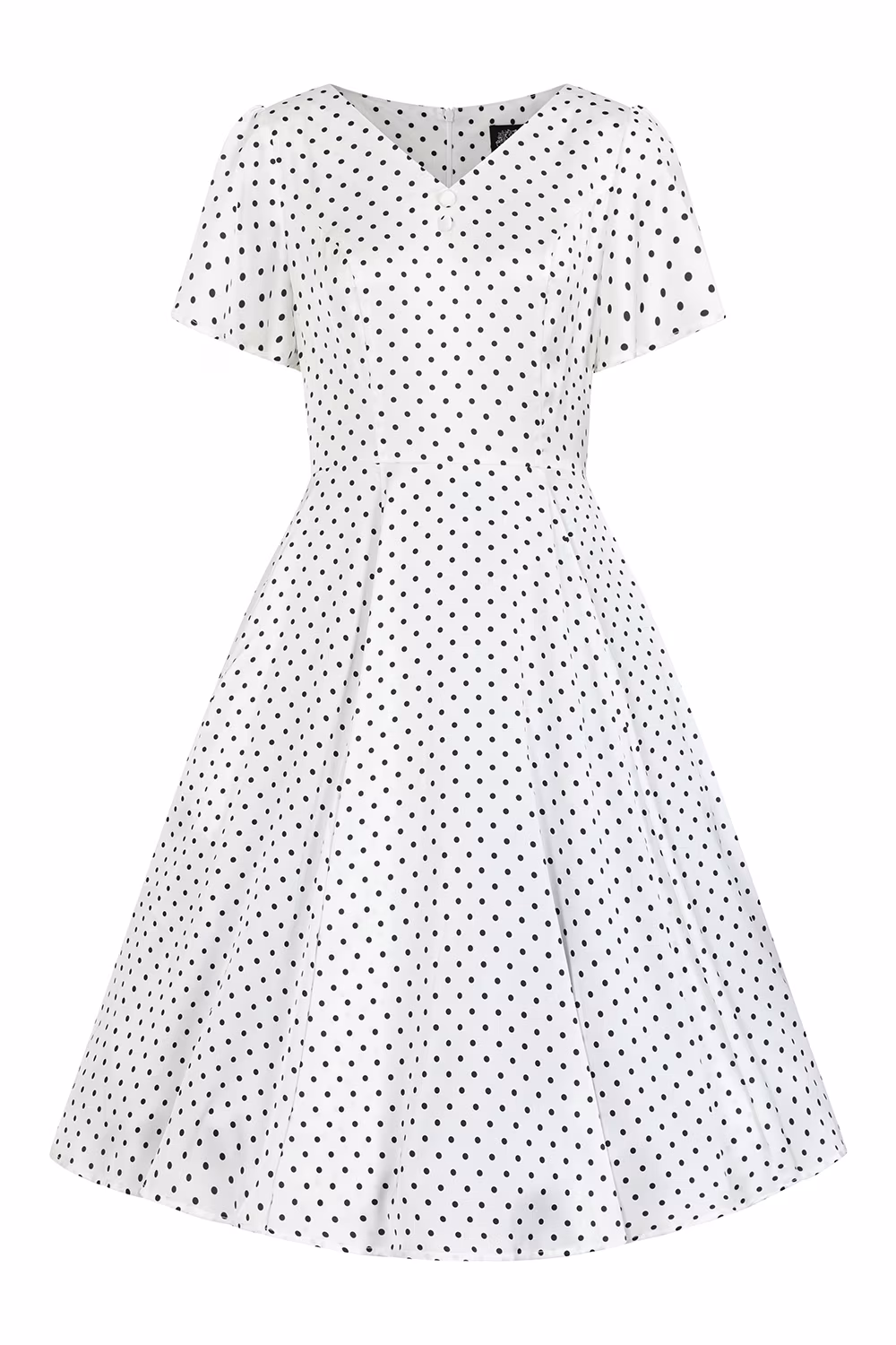 Thea Polka Dot Swing Dress in Extended Sizing
