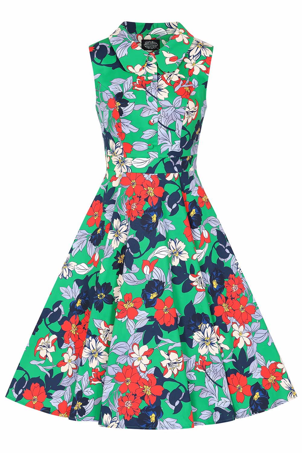 Emerald Botanica Swing Dress
