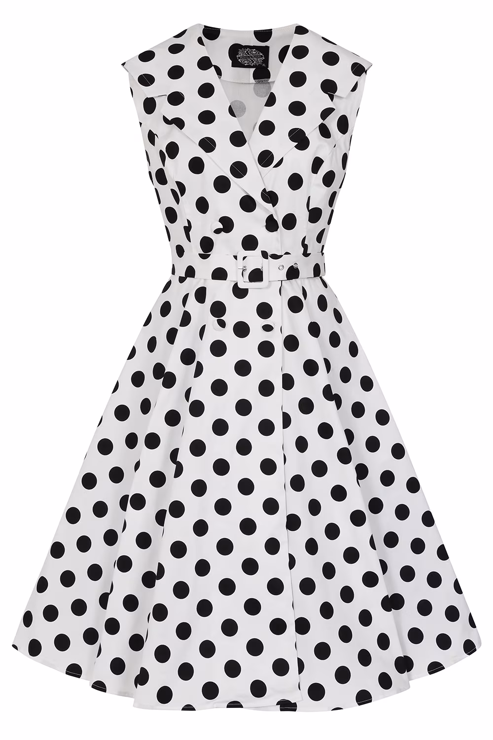 Clarissa Polka Dot Swing Dress in Extended Sizing