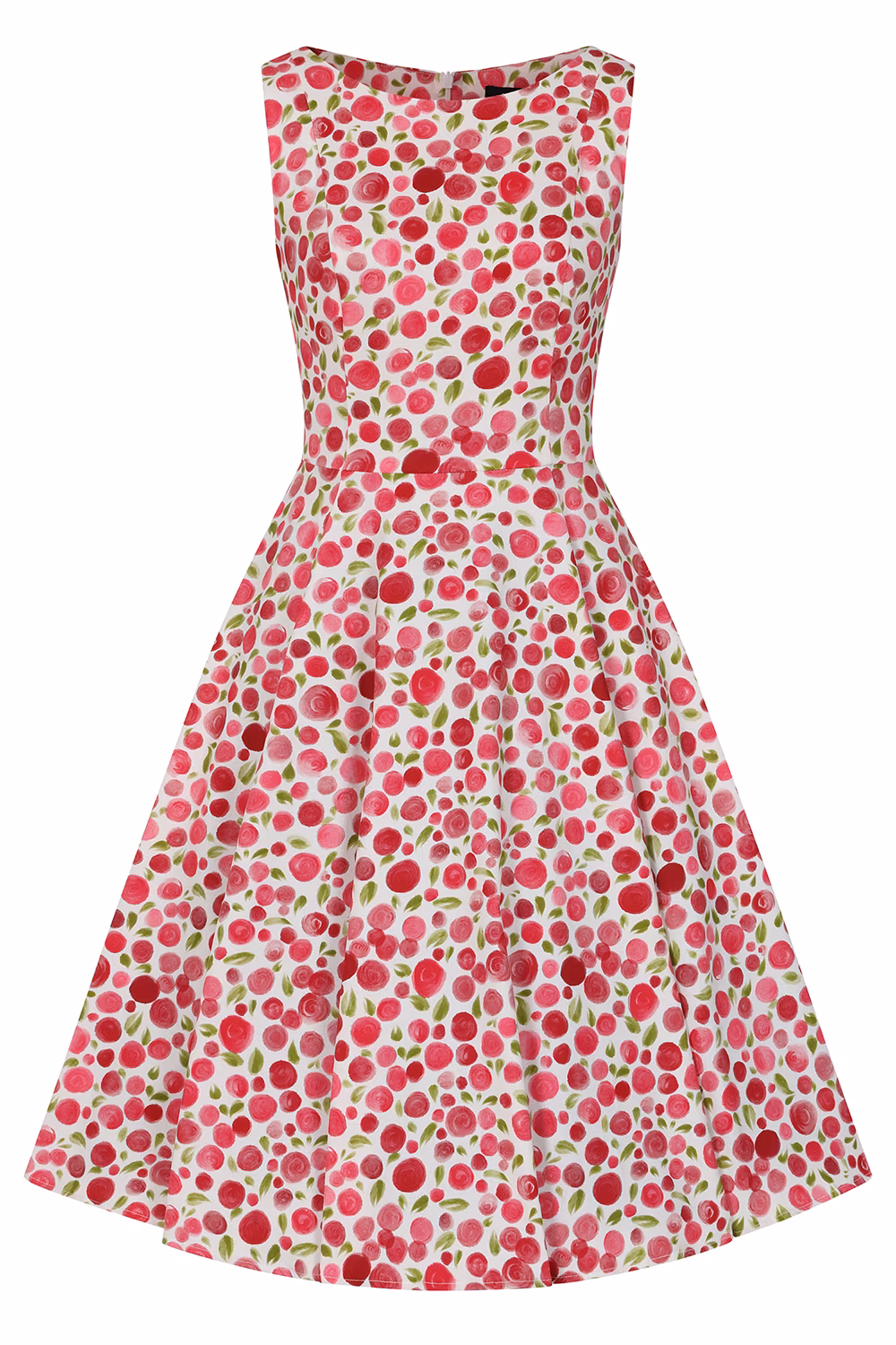 Rosy Petal Swing Dress