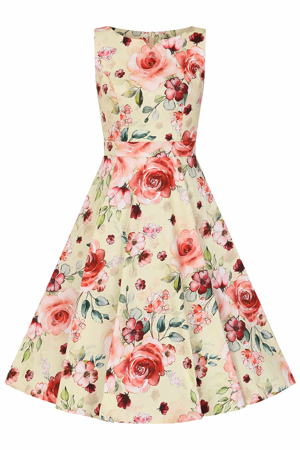 Buttercup Rose Swing Dress in Extended Sizing