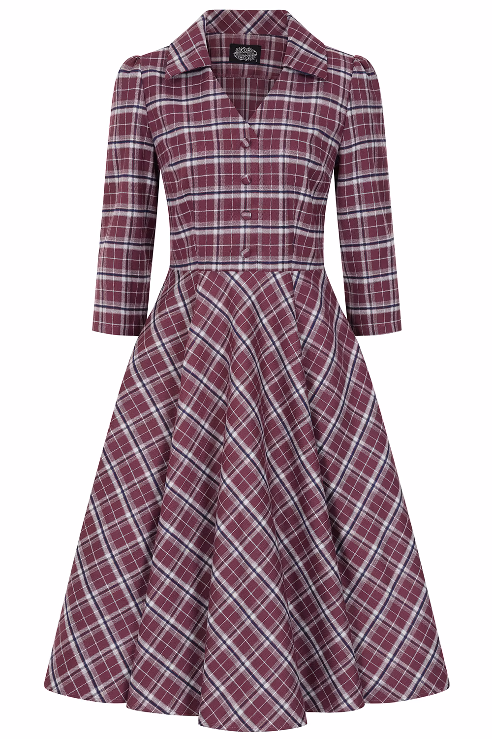 Lowe Tartan Swing Dress in Extended Sizing