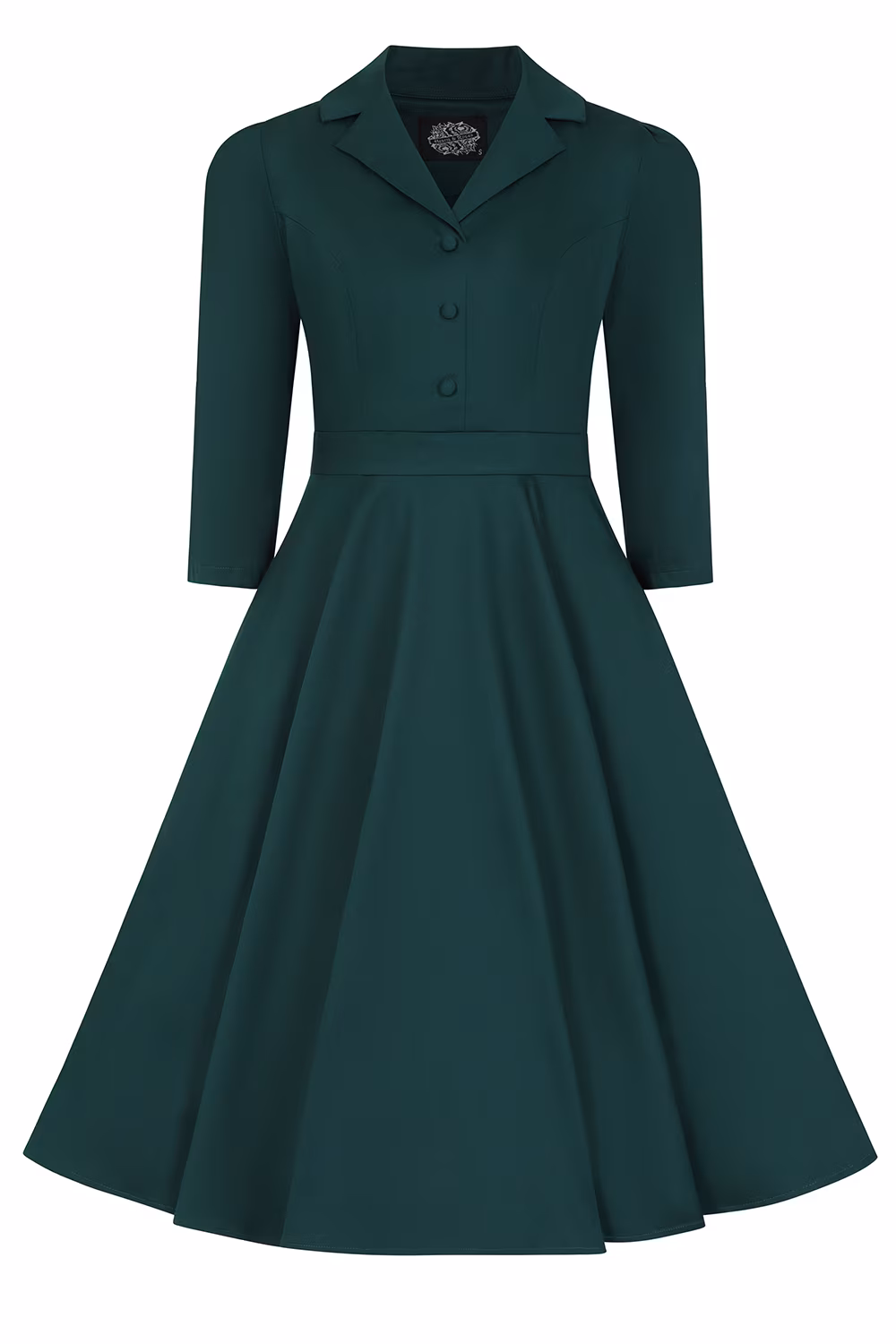 Alyssa Green Swing Dress in Extended Sizing