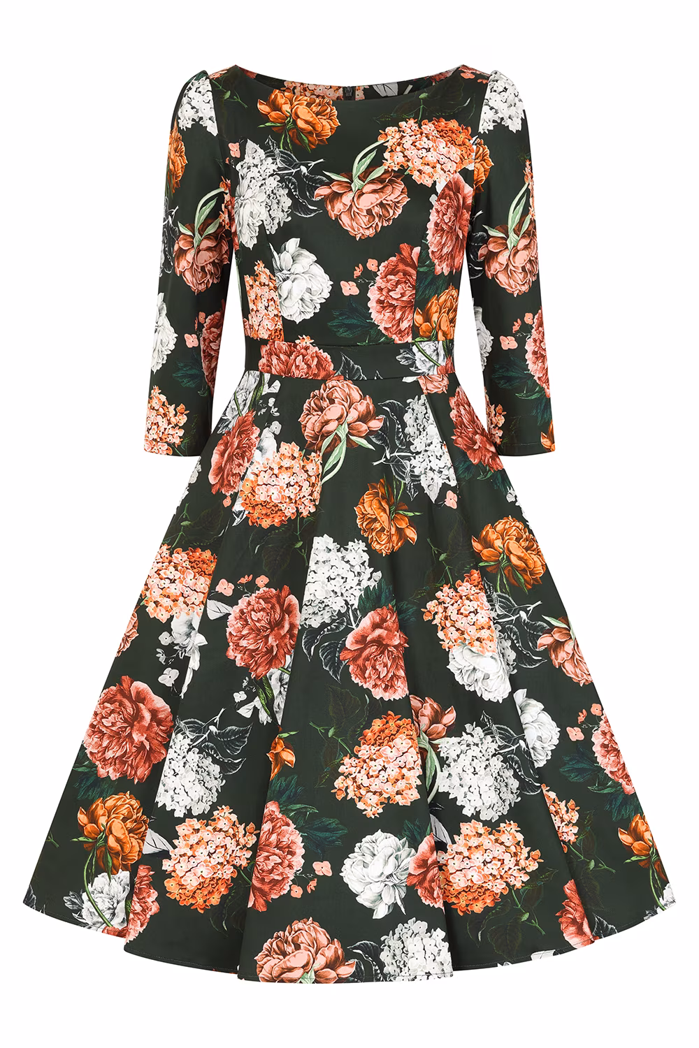 Paige Floral Swing Dress in Extended Sizing
