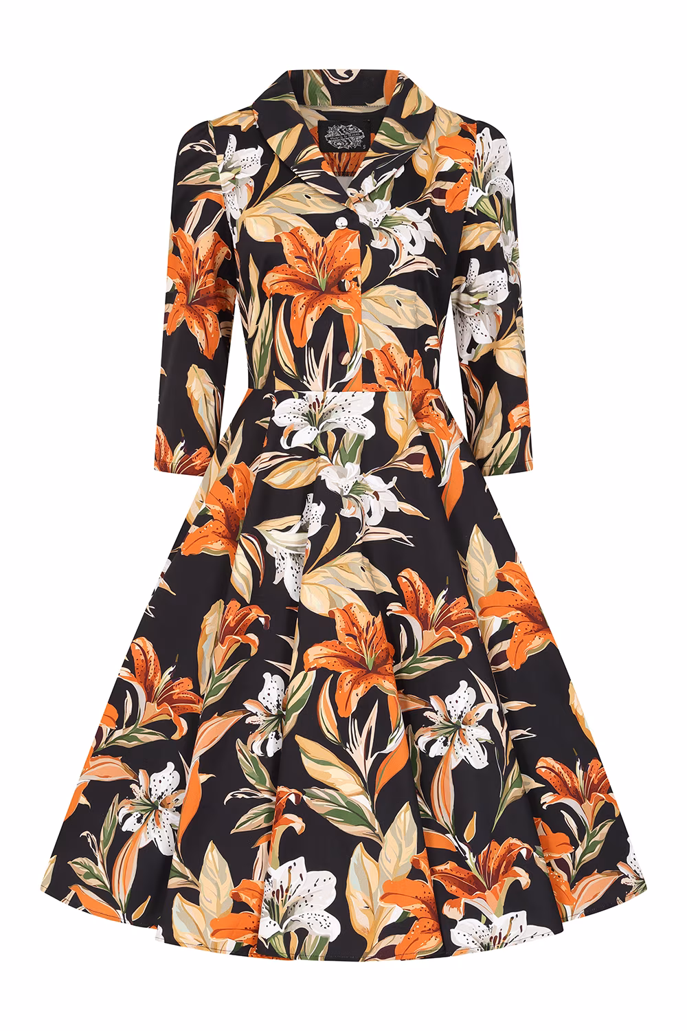 Lilia Floral Swing Dress in Extended Sizing