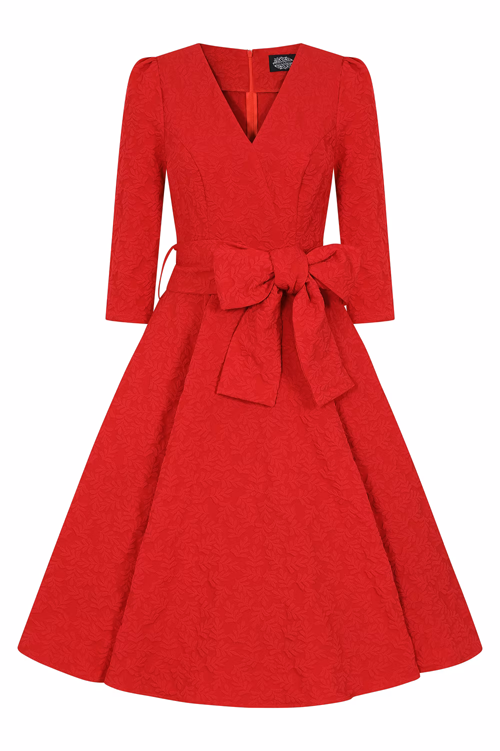 Lettie Embossed Swing Dress in Extended Sizing