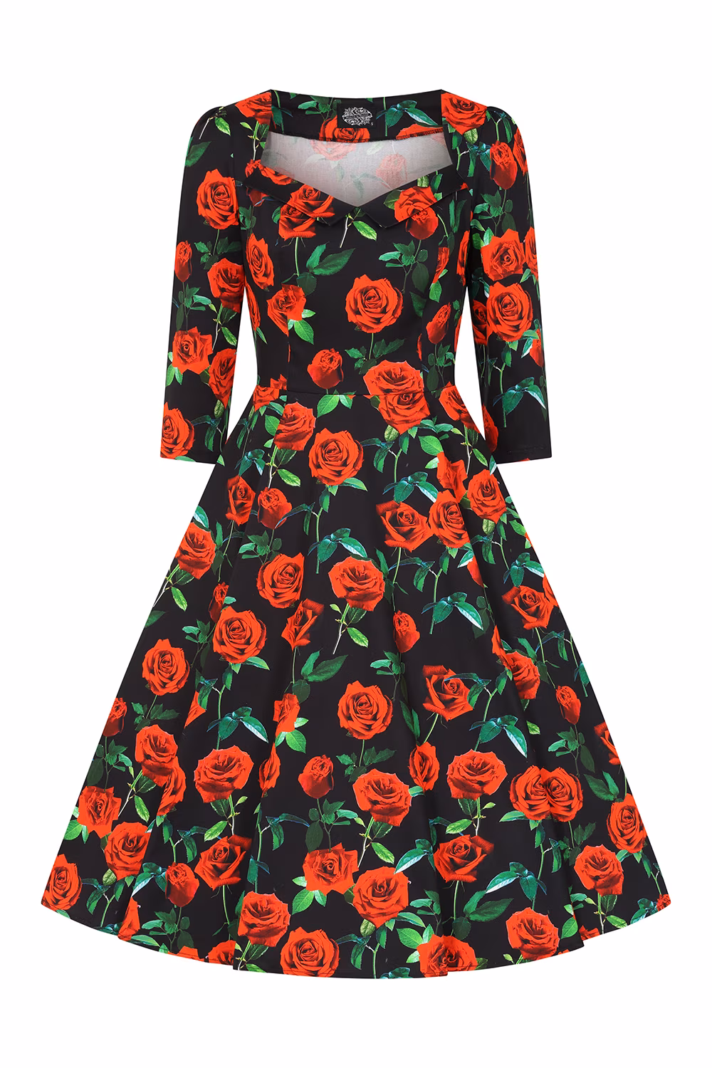 Rosalyn Rose Swing Dress in Extended Sizing