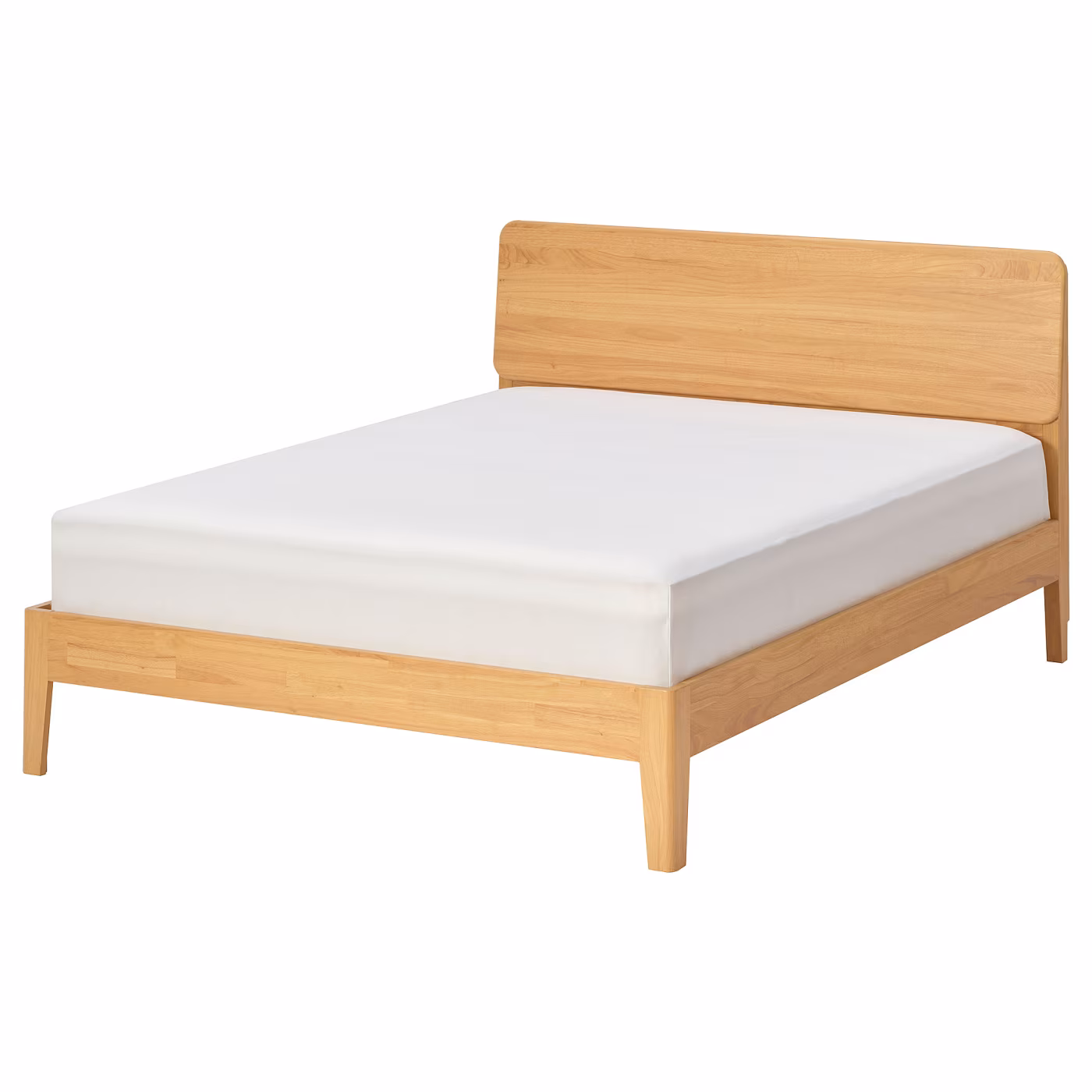 LUMMEMÅLA bed frame rubberwood