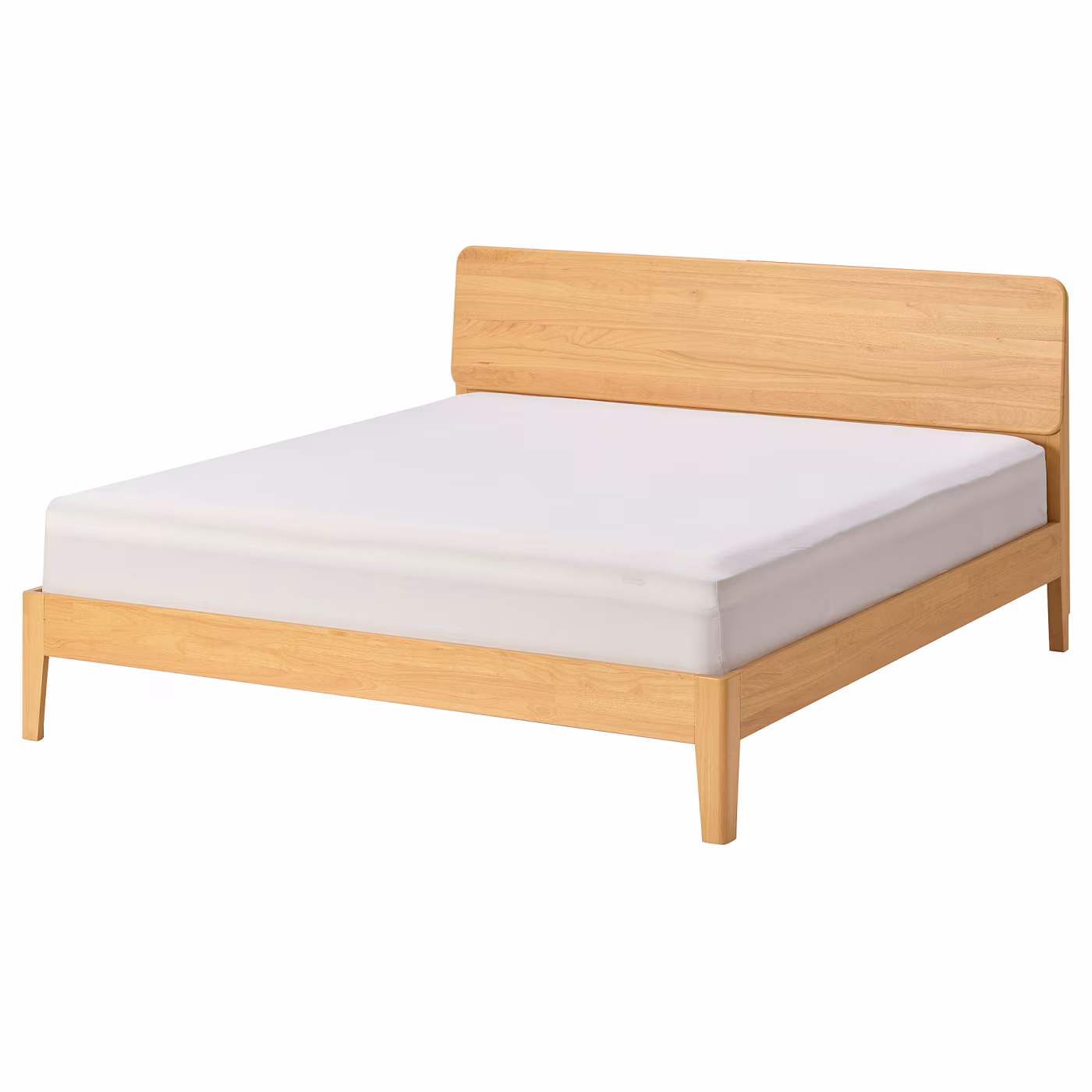 LUMMEMÅLA bed frame rubberwood